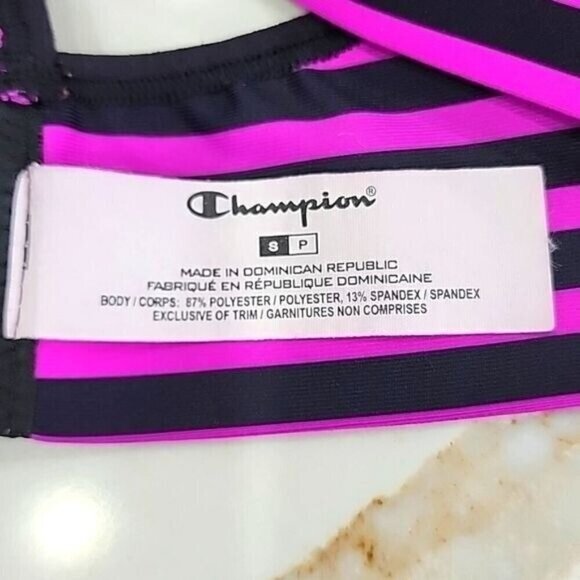 Champion Sports Bra Purple & Black Women's Small - Picture 3 of 3